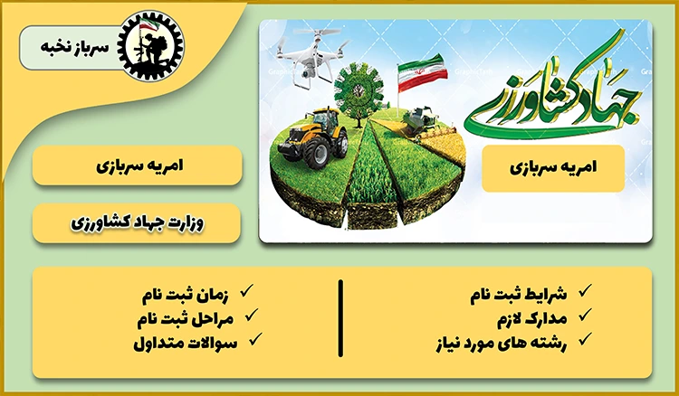 امریه جهاد کشاورزی 1404  + شرایط + لینک ثبت نام